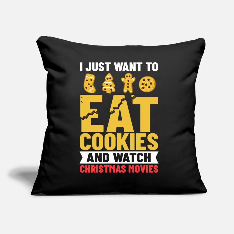 Biscuits de Noël Biscuits Cuisson Biscuits de Noël Coussin et housse de 45 x 45 cm