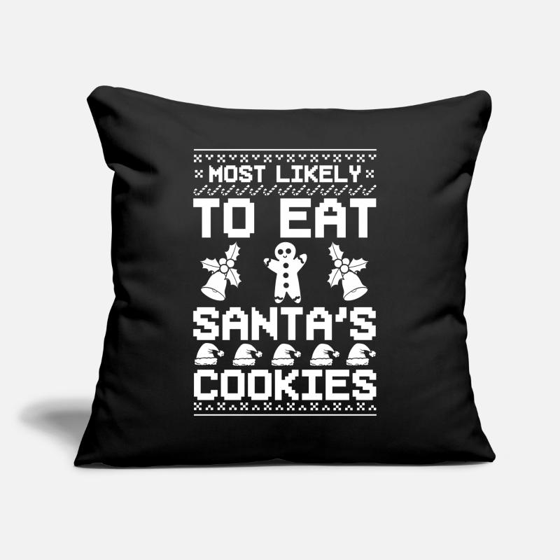 Biscuits de Noël Biscuits Cuisson Biscuits de Noël Coussin et housse de 45 x 45 cm