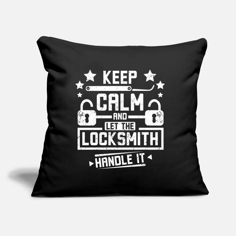 Keep calm and let the locksmith handle it Sofa pillow with filling 45cm x 45cm