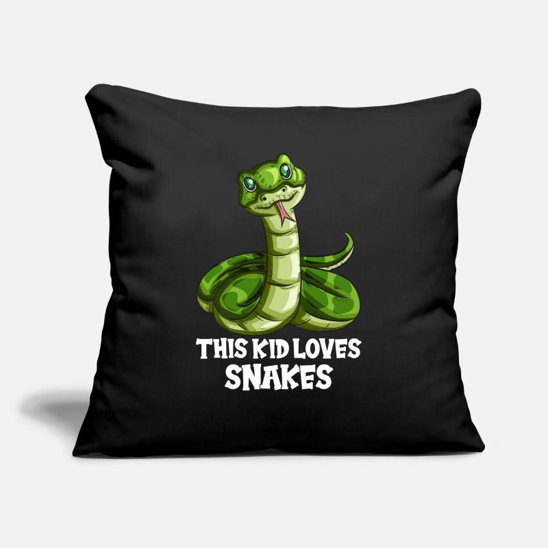 Enfant Serpent Tenue Serpent Serpent Natter Python Coussin et housse de 45 x 45 cm