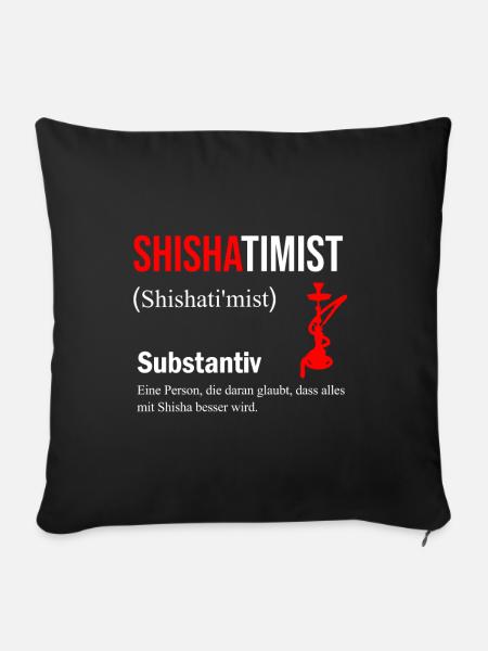 Shisha - Sofakissen mit Füllung 45 x 45 cm - Schwarz