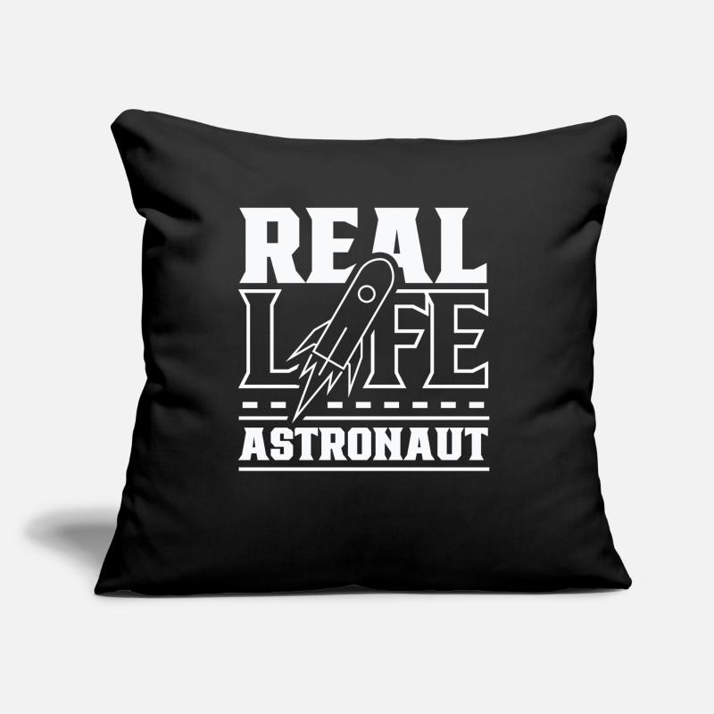 Fusée spatiale d’astronomie d’astronaute de la vie réelle Coussin et housse de 45 x 45 cm