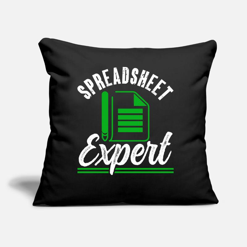 Tableur Expert Comptable Travail de table Coussin et housse de 45 x 45 cm