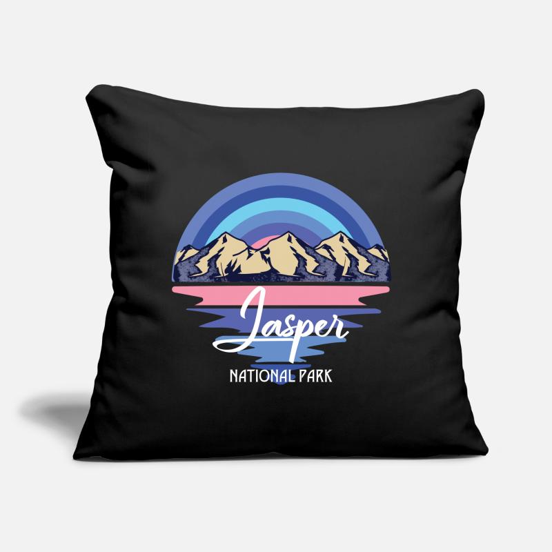 Jasper Canada National Park Icefields Waterfall Sofa pillow with filling 45cm x 45cm