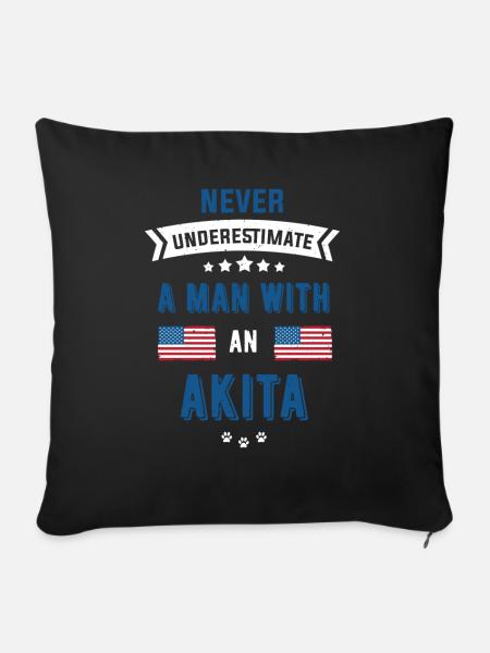 Akita - Sofakissen mit Füllung 45 x 45 cm - Schwarz