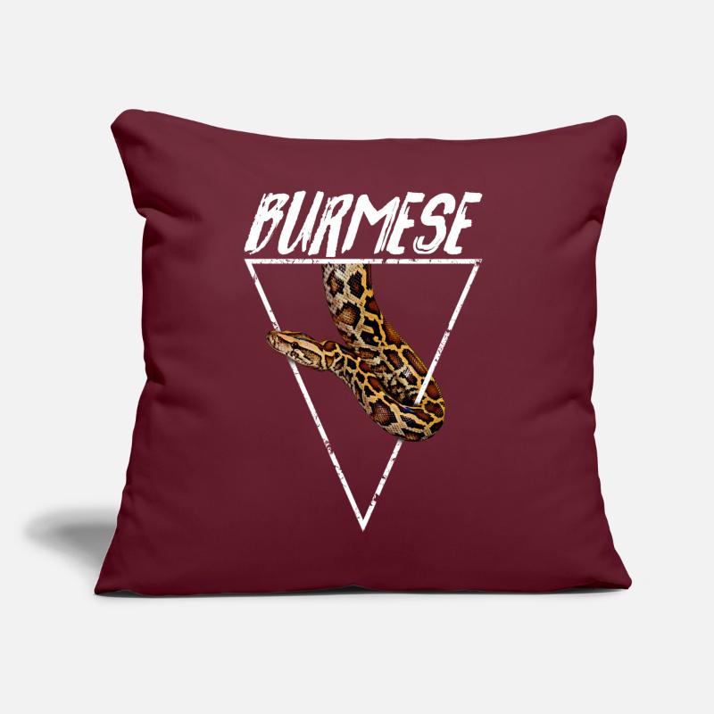 Burmese Python Owner Geometric Sofa pillow with filling 45cm x 45cm