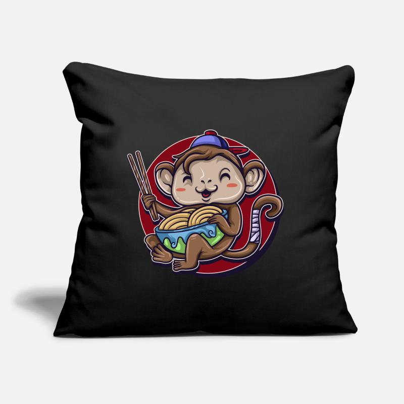 Singe Gorille Primate Singe Primate Animal Laquer Monkey Coussin et housse de 45 x 45 cm
