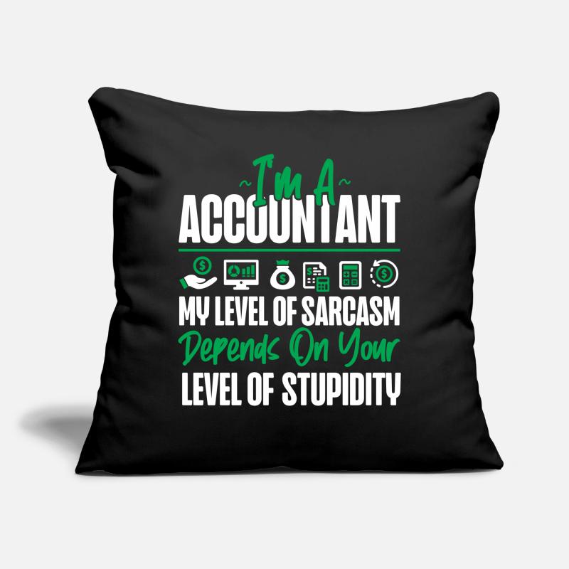 Comptable Comptable Comptable Coussin et housse de 45 x 45 cm