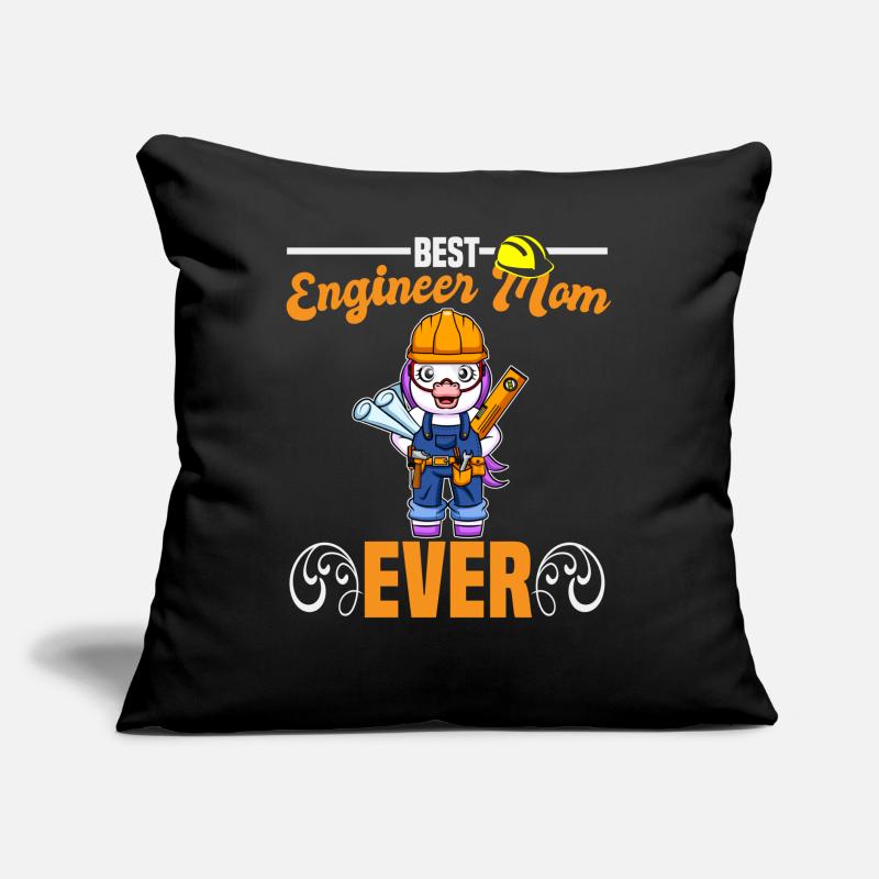 Best Engineer Mom Ever Construction Worker Mommy Sofa pillow with filling 45cm x 45cm
