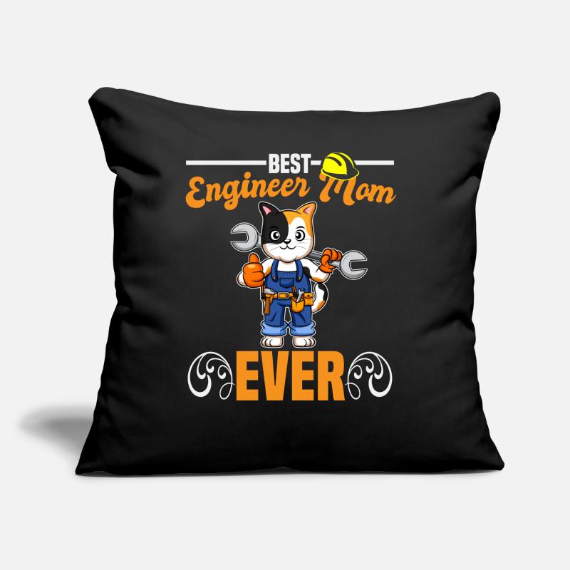 Best Engineer Mom Ever Construction Worker Mommy Sofakissen mit Füllung 45 x 45 cm