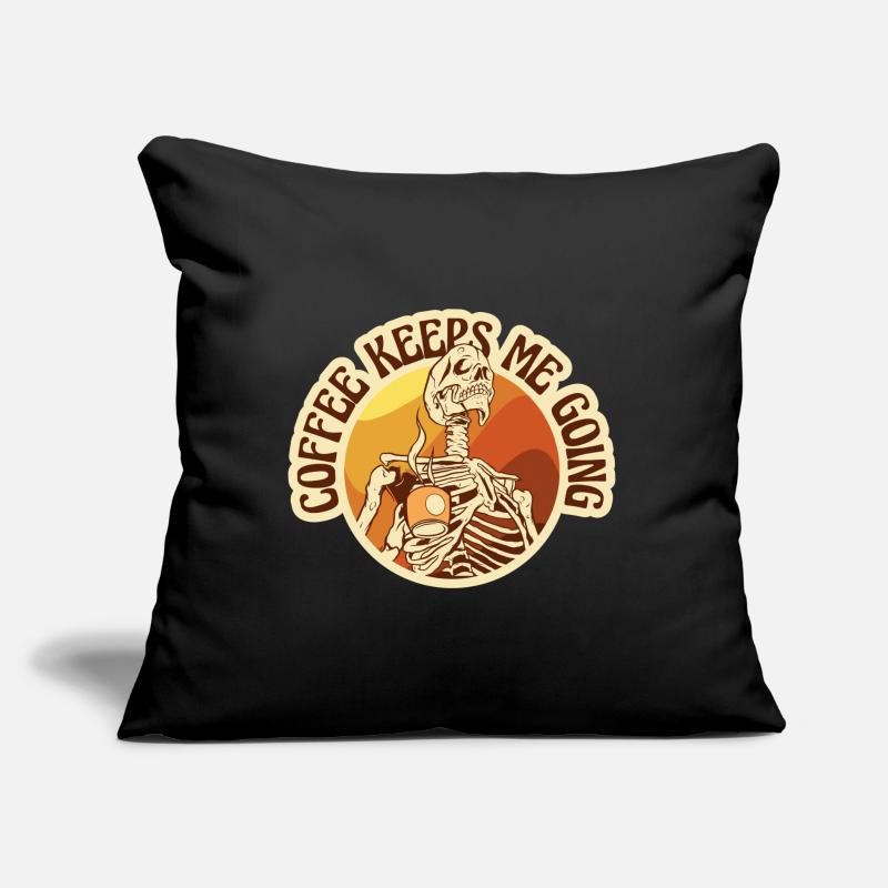 Kaffee - Coffee keeps me going Sofakissen mit Füllung 45 x 45 cm