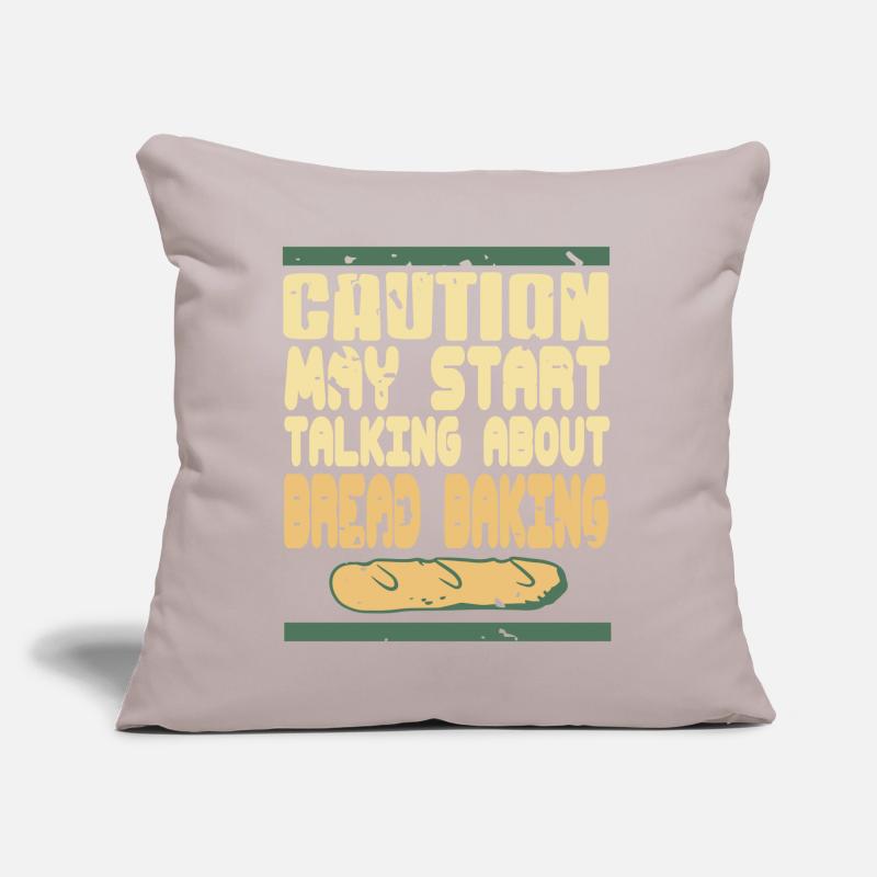 Caution may start talking about bread baking Sofa pillow with filling 45cm x 45cm