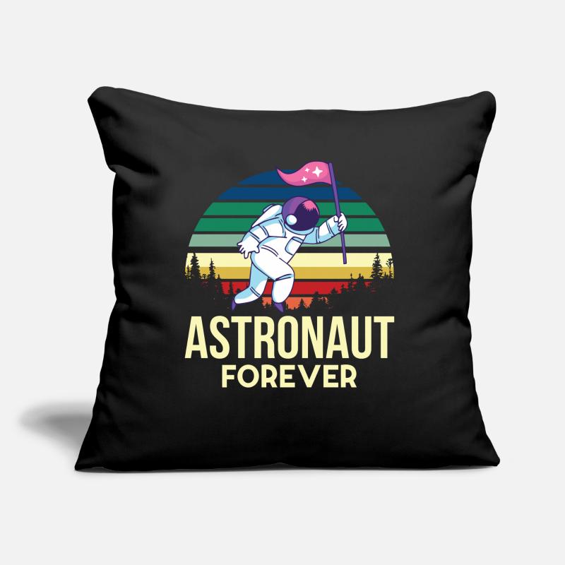 Space Astronaut Retro Planet Solar System Gal Sofa pillow with filling 45cm x 45cm