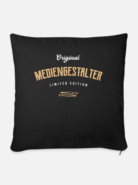 Mediengestalter Limited Edition - Sofakissen mit Füllung 45 x 45 cm - Schwarz