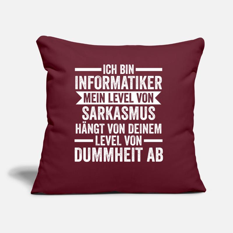 IT Fachmann Informatiker Informatik Programmierer Sofakissen mit Füllung 45 x 45 cm