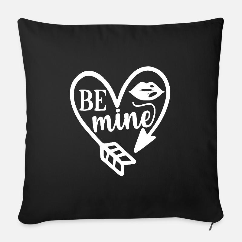 Be Mine - Sofakissen mit Füllung 45 x 45 cm - Schwarz
