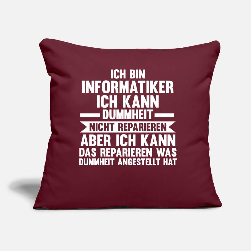 IT Fachmann Informatik Informatiker Programmierer Sofakissen mit Füllung 45 x 45 cm