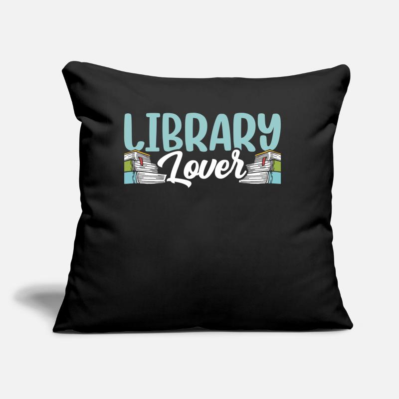Library Lover Proverbs Books Librarian Sofa pillow with filling 45cm x 45cm