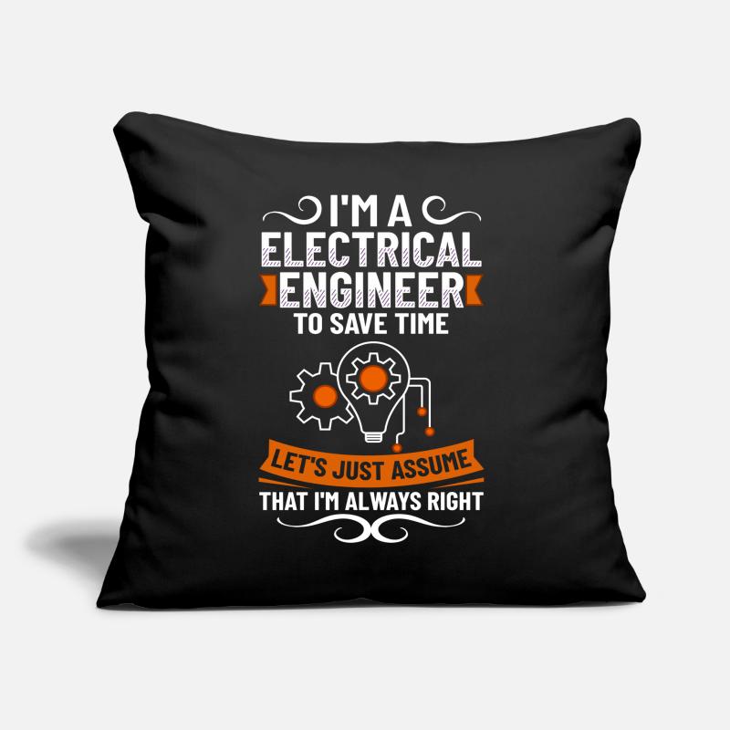 Electrical Engineering Engineer Research Development Sofa pillow with filling 45cm x 45cm