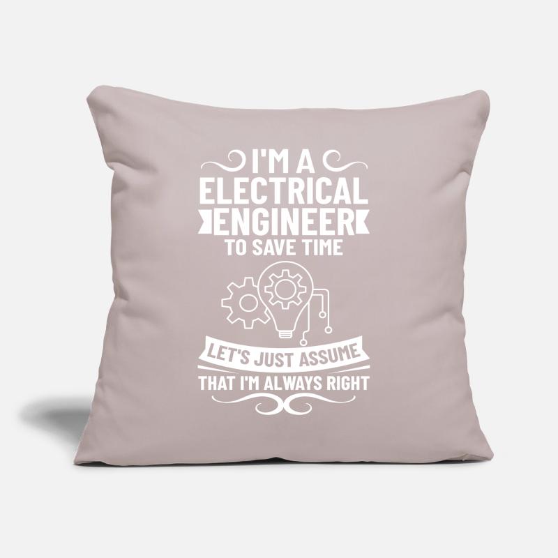 Electrical Engineering Engineer Research Development Sofa pillow with filling 45cm x 45cm