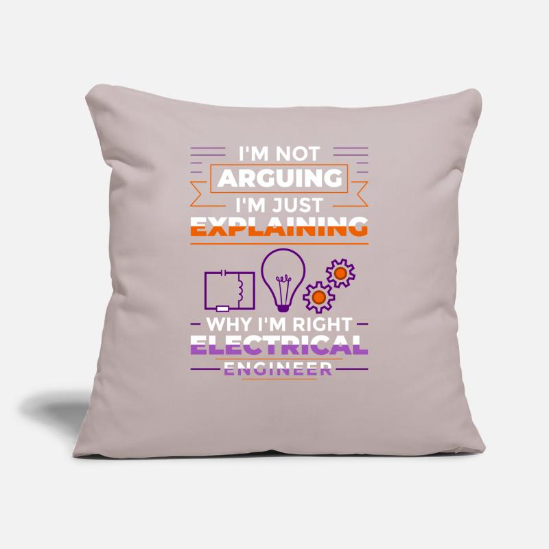 Electrical Engineering Engineer Research Development Sofa pillow with filling 45cm x 45cm