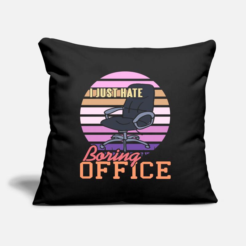 I just hate Boring Office Sofakissen mit Füllung 45 x 45 cm