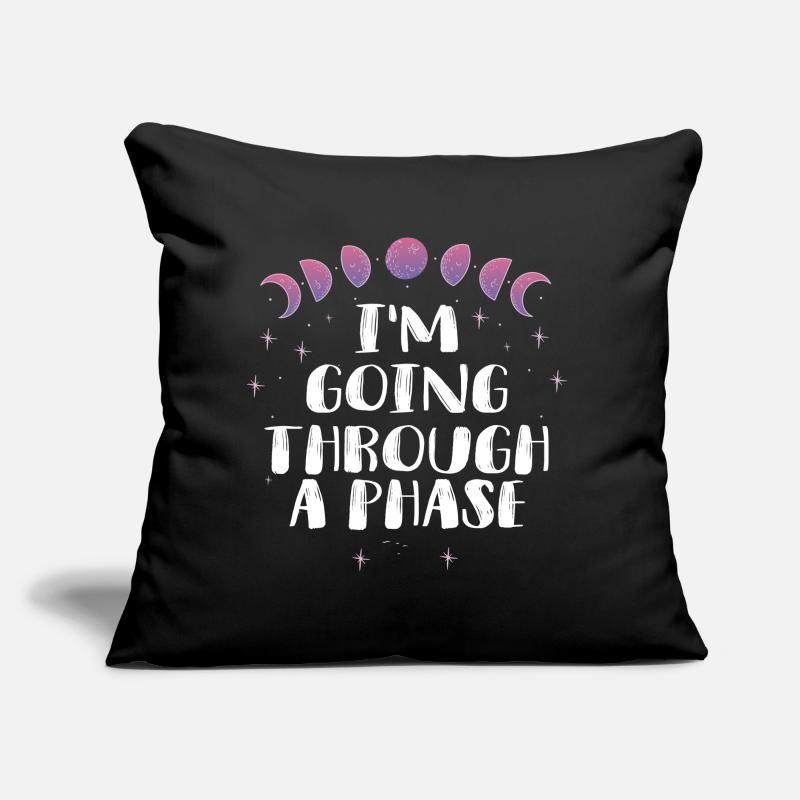 Phases de phase de lune du clair de lune Coussin et housse de 45 x 45 cm