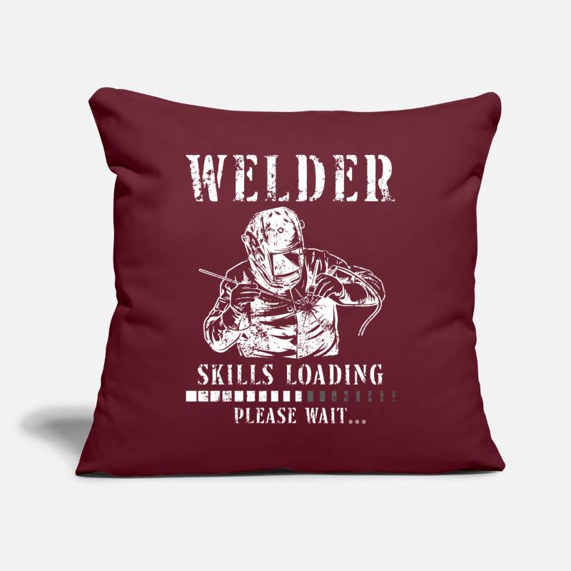 Welder Welding Apprentice Vintage Sofa pillow with filling 45cm x 45cm