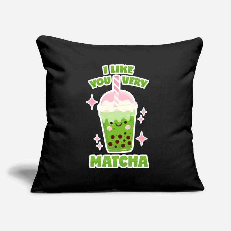 Matcha Bubble Tea Sofakissen mit Füllung 45 x 45 cm