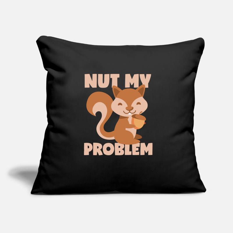 Eichhörnchen: Nicht mein Problem! Sofakissen mit Füllung 45 x 45 cm
