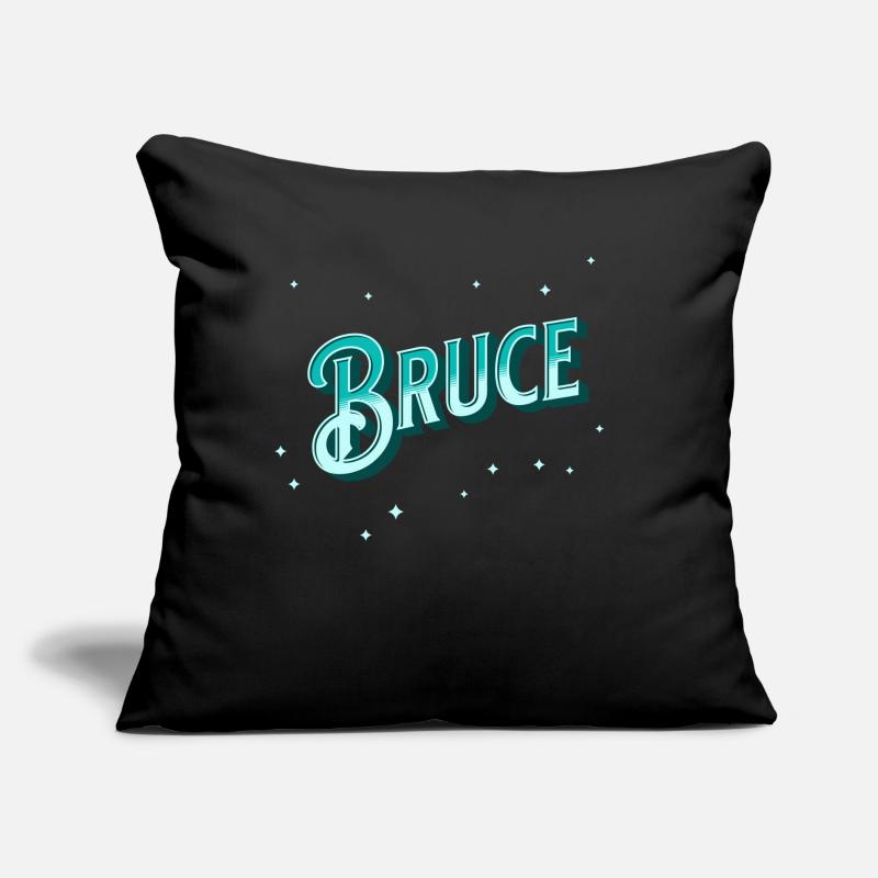 Bruce name personalized Sofa pillow with filling 45cm x 45cm