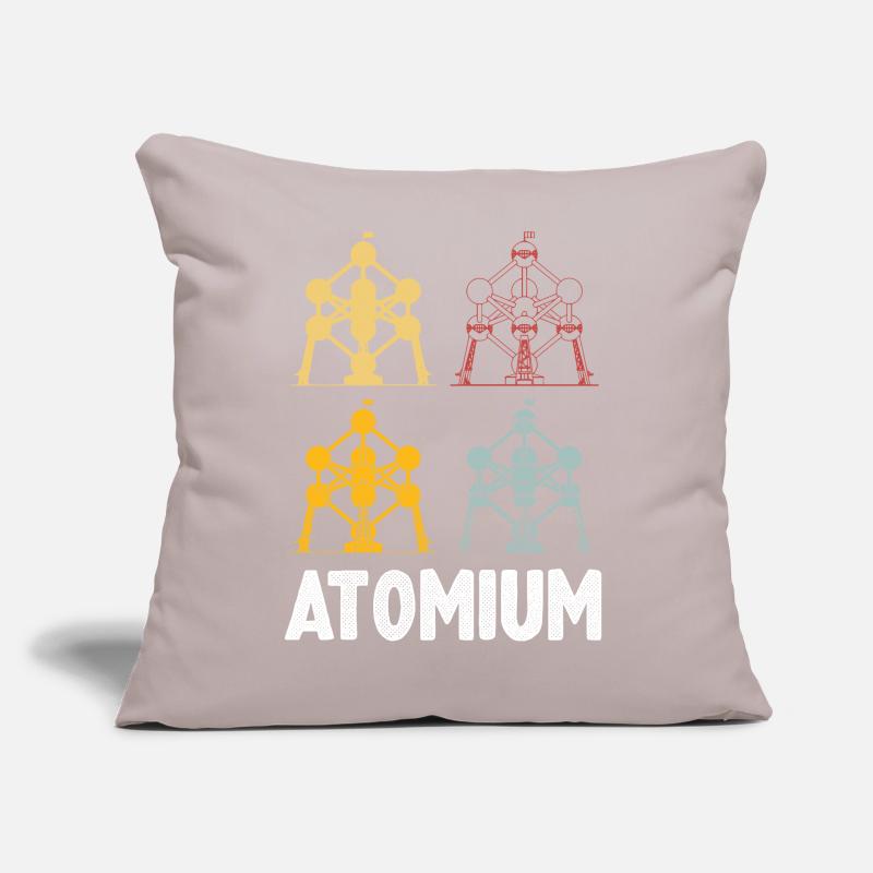 Atomium atomic nucleus from Brussels Physics Science Sofa pillow with filling 45cm x 45cm