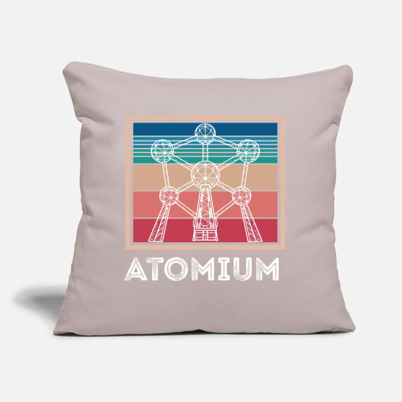 Atom Atomium Atomic nucleus Physicists Science Physics Sofa pillow with filling 45cm x 45cm