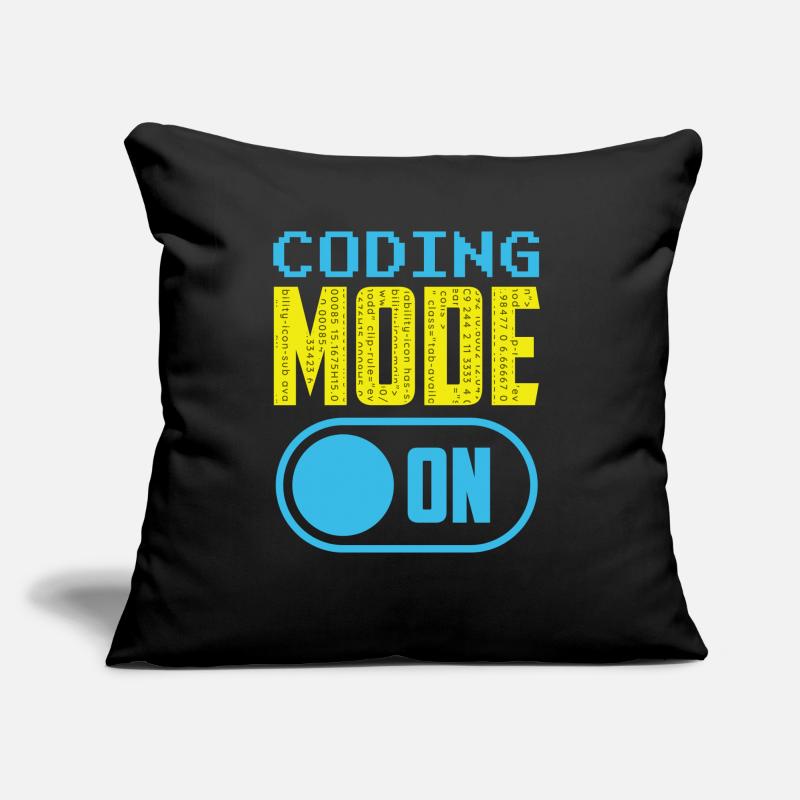 Programmiermodus Ein Coding Coder Programmierer Sofakissen mit Füllung 45 x 45 cm