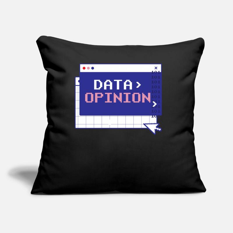 Code de > d’opinion de données Programmeur Programmeur Coussin et housse de 45 x 45 cm