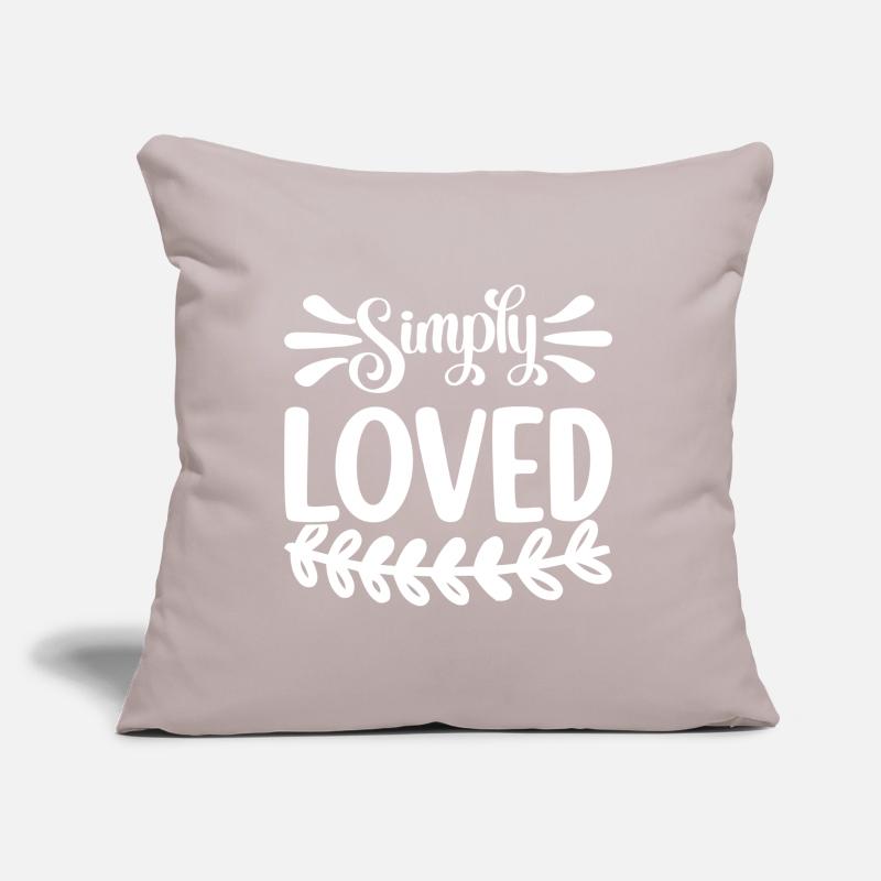 Tout simplement aimé Coussin et housse de 45 x 45 cm