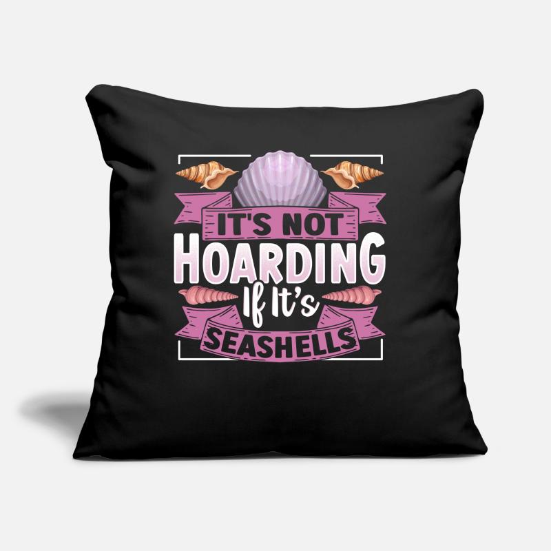 Seashell Collecting Design for an Shell Hunter Sofa pillow with filling 45cm x 45cm