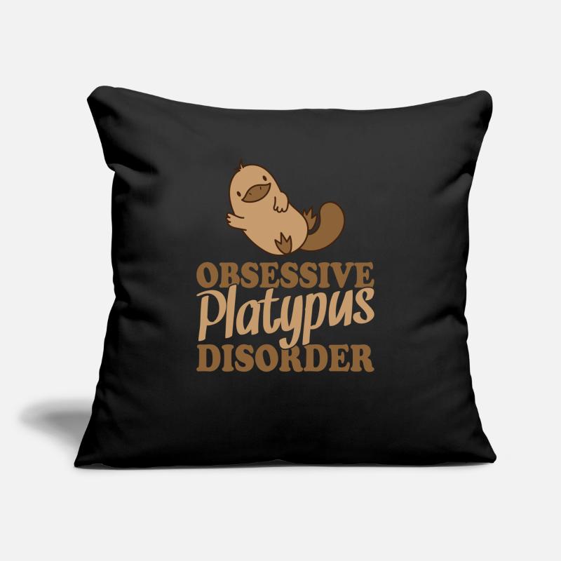 Obsessive Platypus Disorder Schnabeltier Sofakissen mit Füllung 45 x 45 cm