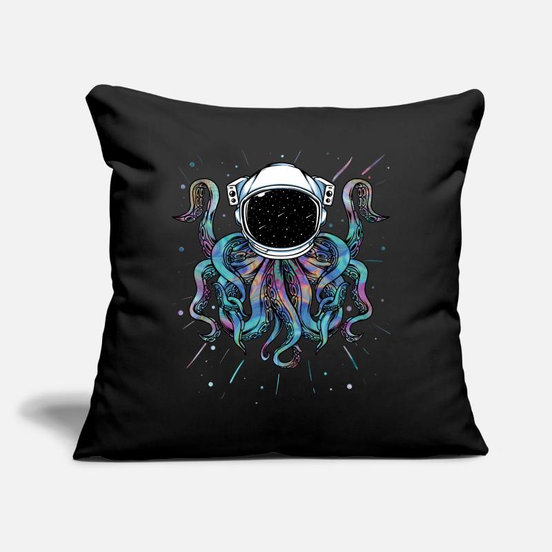 Psychedelic Octopus Outer Space Kraken Cosmic Sofa pillow with filling 45cm x 45cm