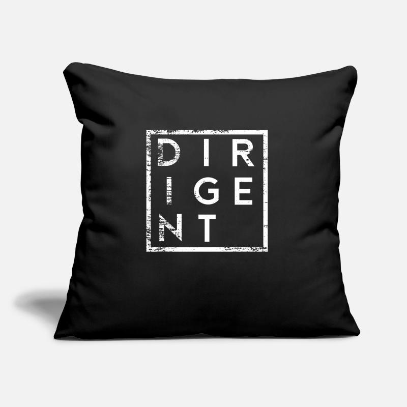 Dirigent Minimalismus Dirigenten Sofakissen mit Füllung 45 x 45 cm