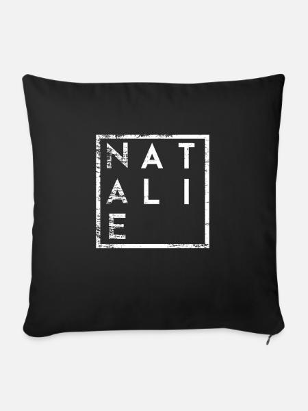 Natalie Minimalismus - Sofakissen mit Füllung 45 x 45 cm - Schwarz
