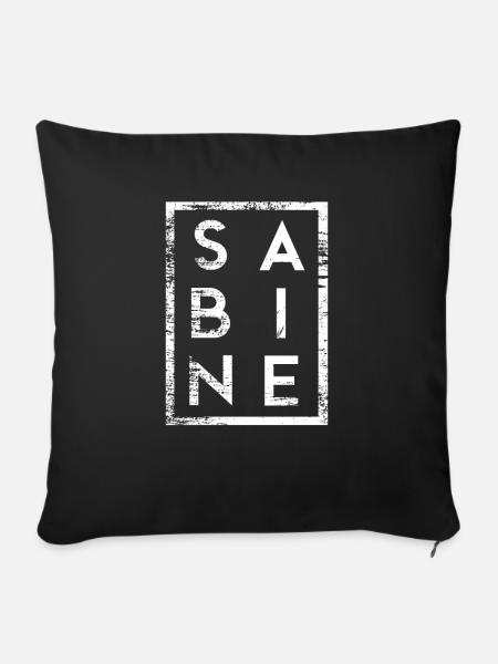 Sabine Minimalismus - Sofakissen mit Füllung 45 x 45 cm - Schwarz