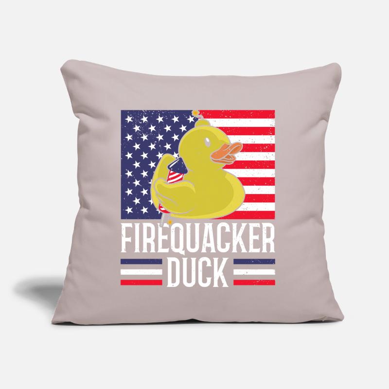 Firequacker Duck 4. Juli Firecracker Sofakissen mit Füllung 45 x 45 cm
