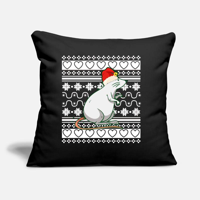 Moche pull de Noël Tshirt Souris de Noël Coussin et housse de 45 x 45 cm