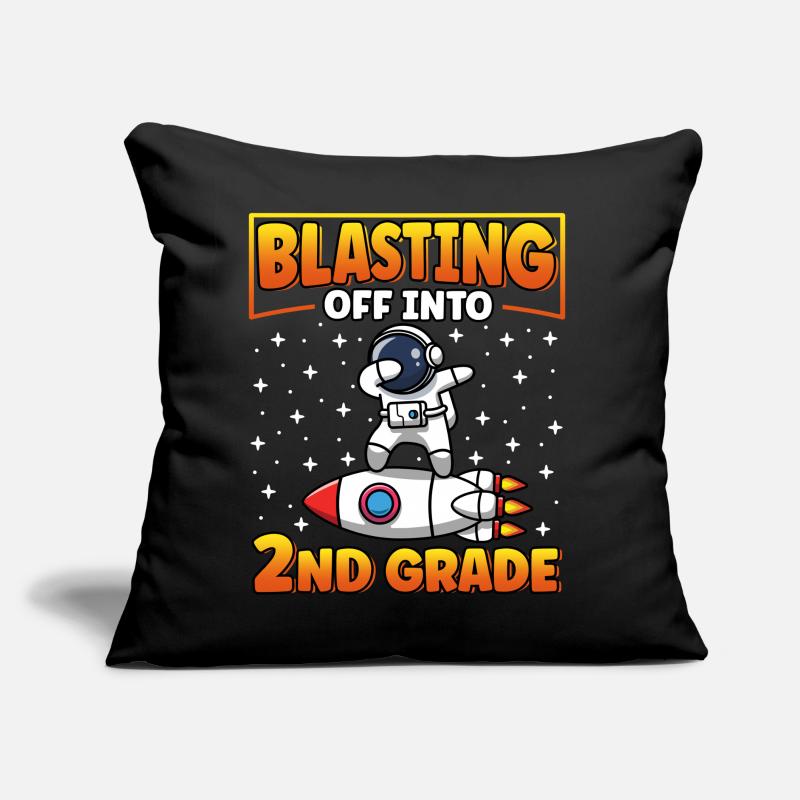 blasting off into 2nd grade Sofa pillow with filling 45cm x 45cm