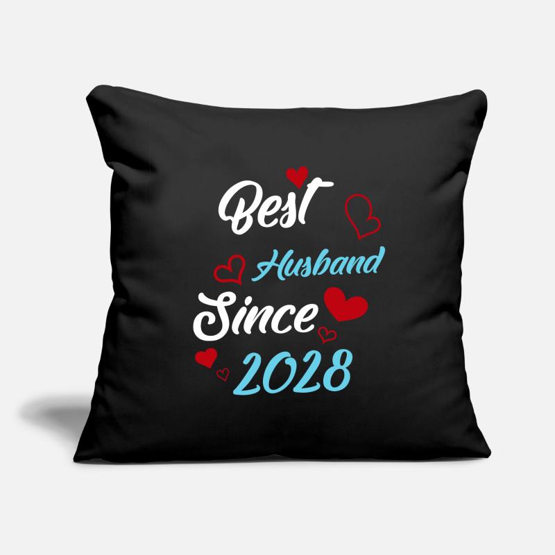 Bester Ehemann seit 2028 Hochzeit Sofakissen mit Füllung 45 x 45 cm