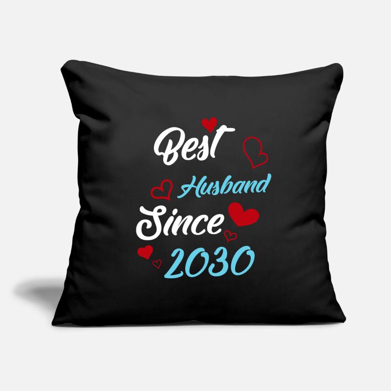 Bester Ehemann seit 2030 Hochzeit Sofakissen mit Füllung 45 x 45 cm