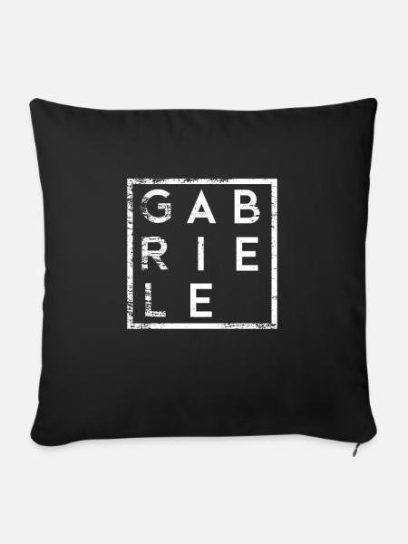 Gabriele Minimalismus - Sofakissen mit Füllung 45 x 45 cm - Schwarz