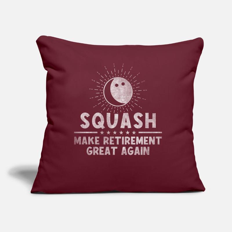 Squash Make Retirement Great Again Retiree Sofakissen mit Füllung 45 x 45 cm
