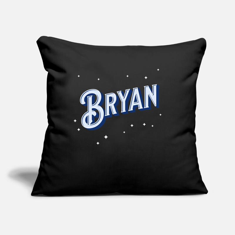Bryan name personalized Sofa pillow with filling 45cm x 45cm